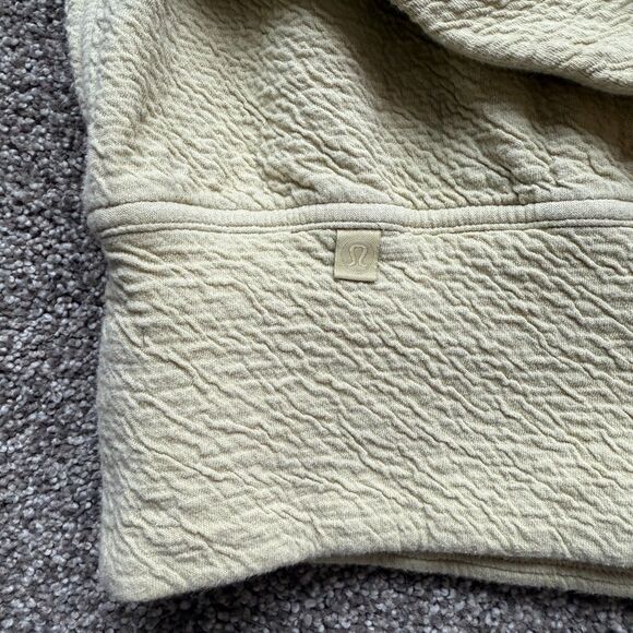 LULULEMON TEXTURED CREWNECK PULLOVER SWEATER DEW GREEN SHIRT WOMENS 12 - Picture 5 of 8